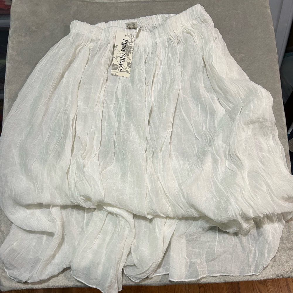 White Midi Skirt